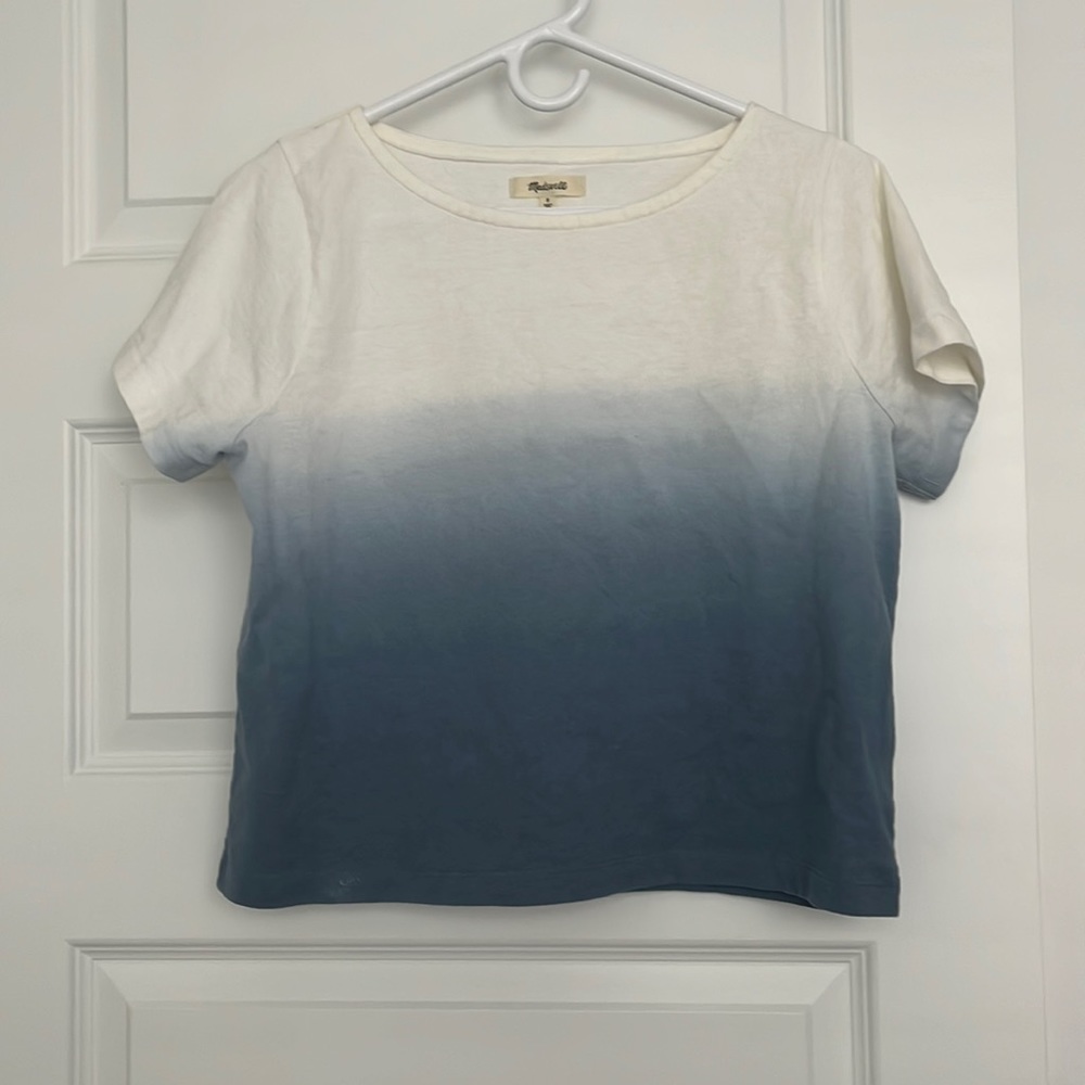 Madewell cropped boxy tee size small